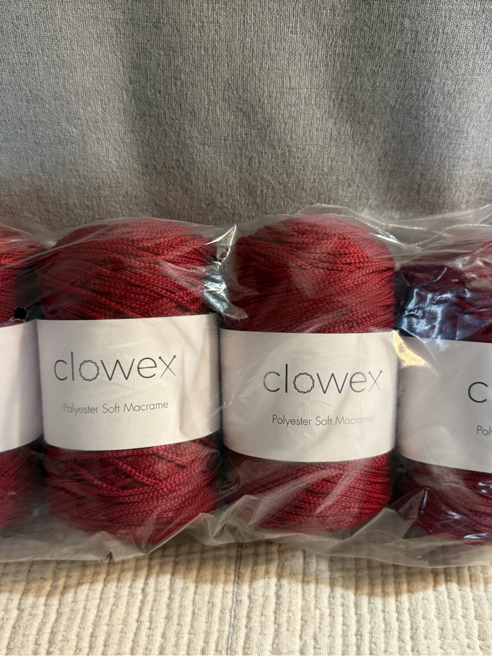 Clowex Soft Poly Cord - Dark Red